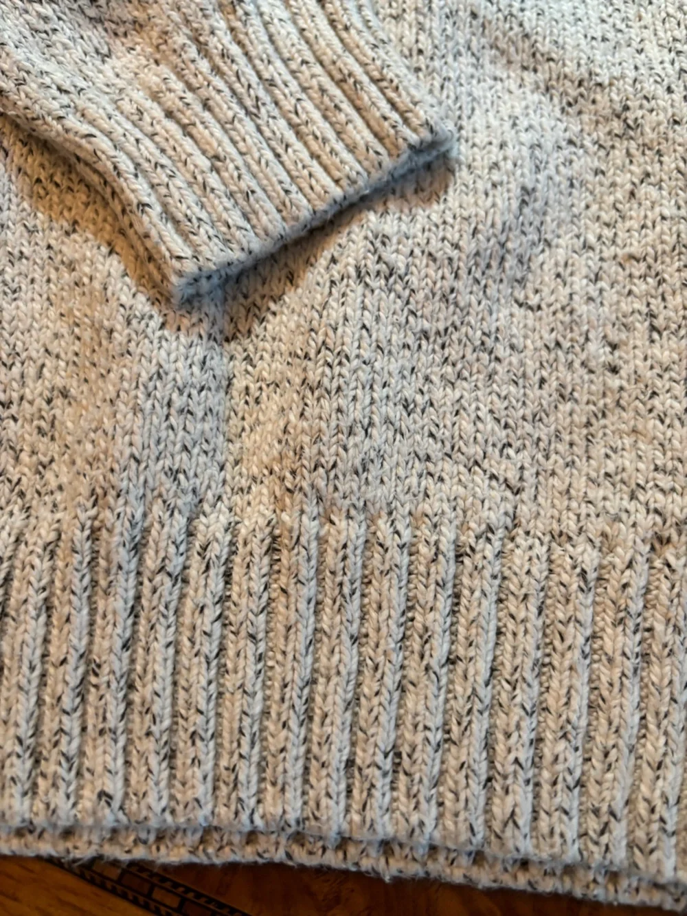 Heather Light Gray Knit Sweater